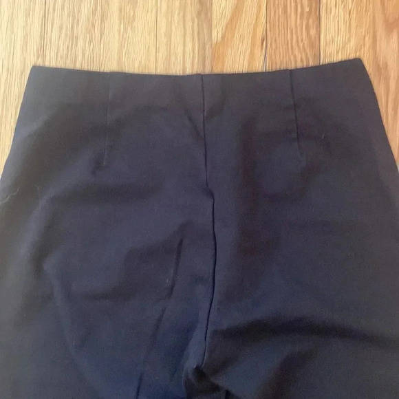 Eileen Fisher sz XS black stretch trousers w/ elastic waist great pre owned cond - Picture 5 of 5